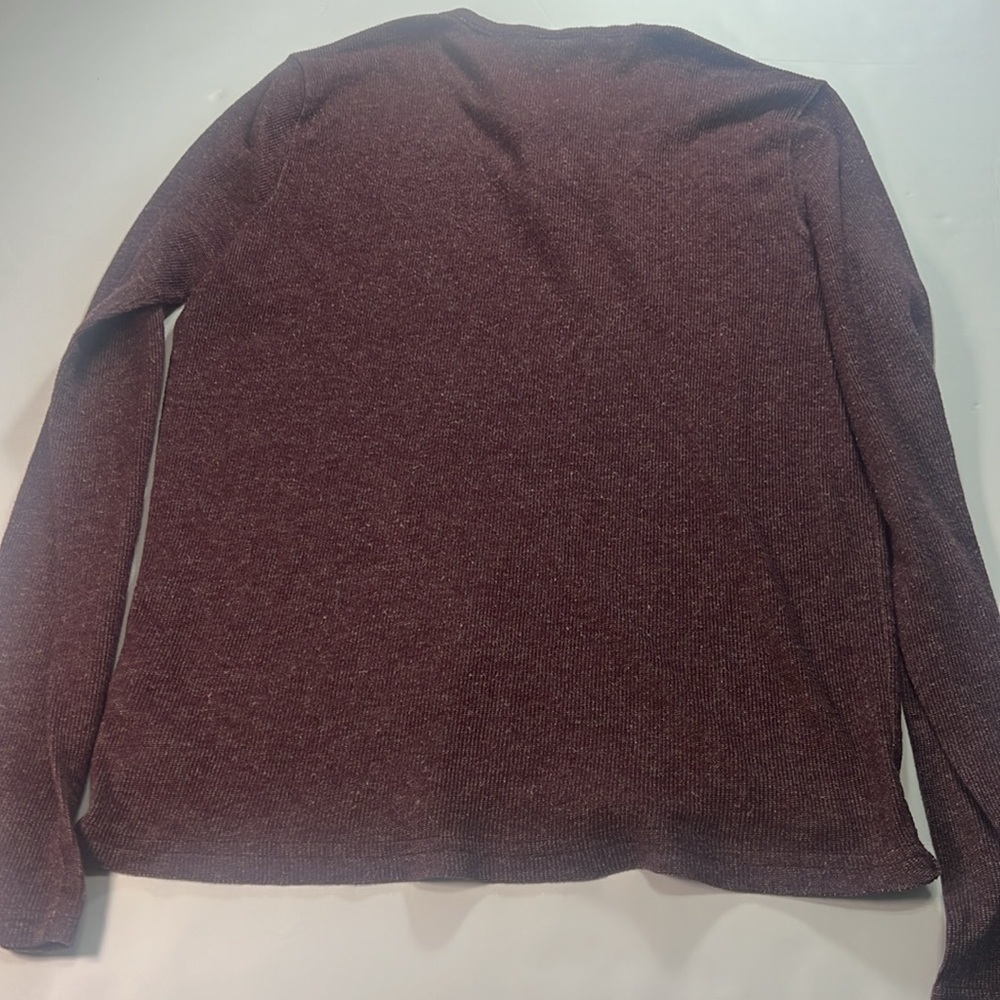Men’s size large hollister longsleve burgundy top - Picture 6 of 6